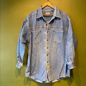Vintage Lee Dungarees Denim Button-Up Shirt